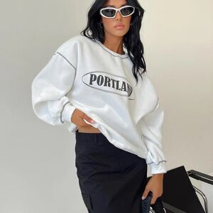 Portland White Sweatshirt
